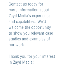 Zayd Media, web design, website design, graphic design, defigio
